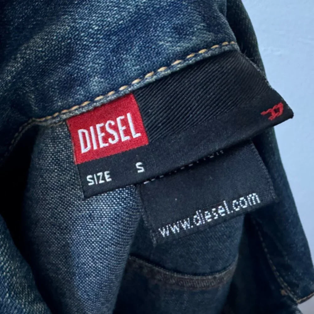 Diesel Cropped Denim Jacket, Size Small - Picture 4 of 6